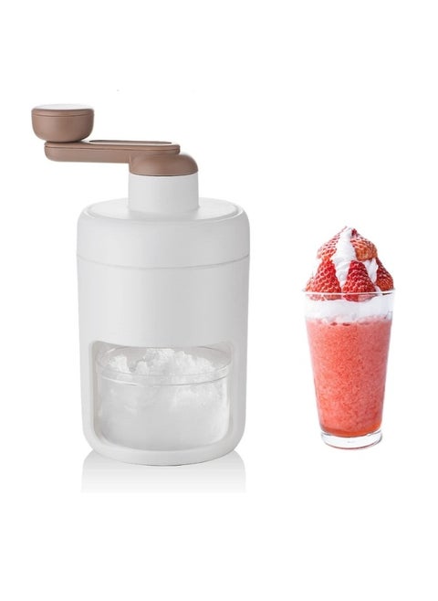 Manual Ice Crusher Slush Machine, Portable Slushie Machines and Snow Cone Machine with Free Ice Cube Tray, BPA Free for Home Kitchen Resturant Use