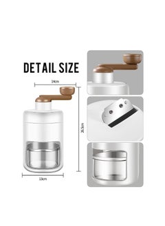 OASIS-TH Manual Ice Crusher Slush Machine, Portable Slushie Machines and Snow Cone Machine with Free Ice Cube Tray, BPA Free for Home Kitchen Resturant Use  - Image 4