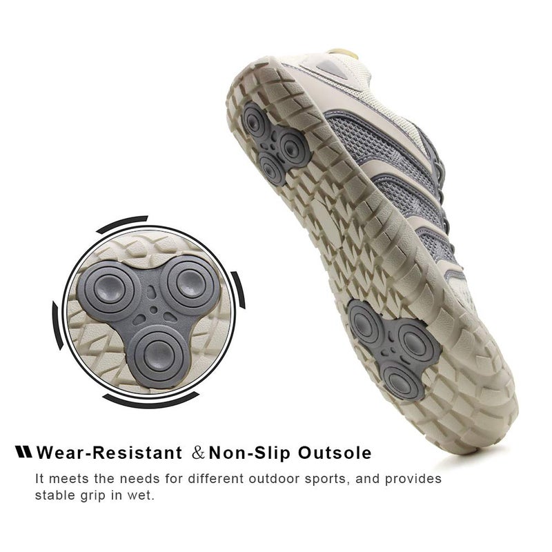 Oranginer Men's Trail Running Shoes Comfortable Wide Toe Box Shoes for Men Beige Size 6.5 - Image 5