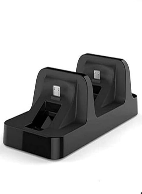 Controller Double Handle Wireless Chargers Dual USB Charging Dock Stand For Playstation 4 PS4 - Black
