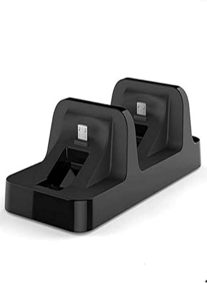Controller Double Handle Wireless Chargers Dual USB Charging Dock Stand For Playstation 4 PS4 - Black