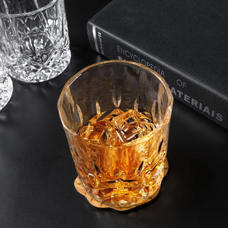 KANARS Old Fashioned Whiskey Glasses with Luxury Box - 10 Oz Rocks Barware For Scotch, Bourbon, Liquor and Cocktail Drinks - Set of 4 - Men Gift - Image 5