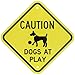 SmartSign SmartSign "Caution - Dogs At Play" Sign By  | 12" x 12" 3M Engineer Grade Reflective Aluminum  - Image 2