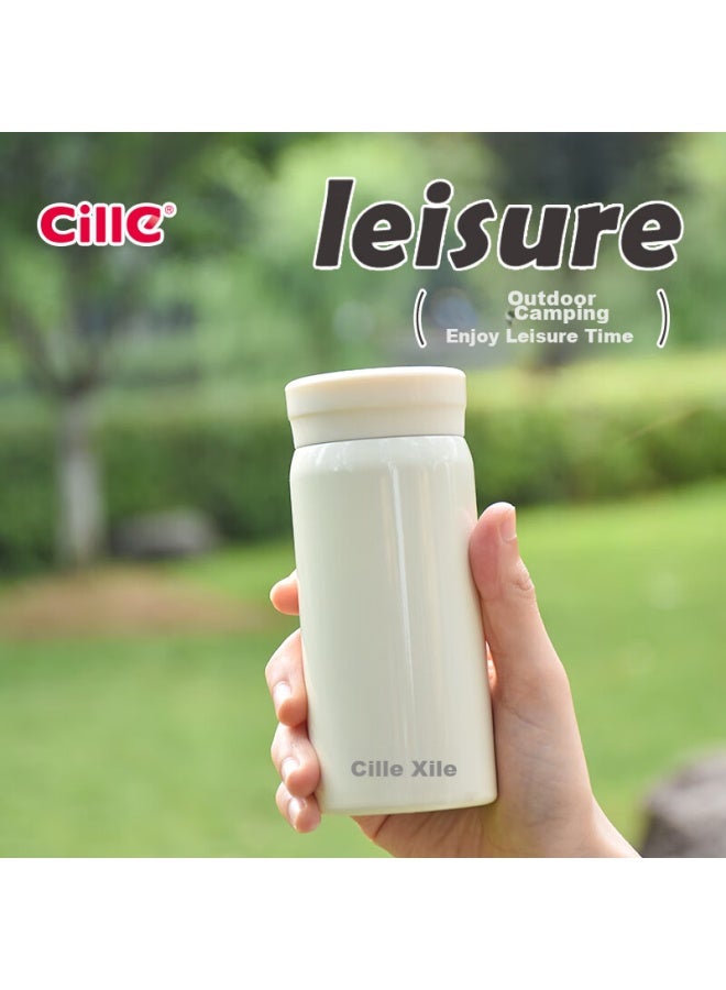cille Xile Insulated Cup, 316 Stainless Steel, Mini Pocket Cup, For Students And Children, Outdoor Travel Water Bottle, Women's Portable Cup, 200ml - Image 3