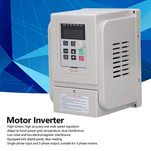 Wisoqu VFD Variable Frequency Drive,Single‑Phase 110V Input 3‑Phase 220V Output Variable Frequency Inverter, Motor Speed Controller,220V 1500W AT5‑1500X, Default - Image 4