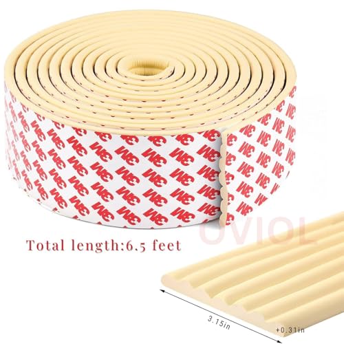 OVIOL 2 Pcs Corner Protector for Sharp Edges Thick Extra Soft Foam Table Corners Edge Protector Baby Proofing Products for Kids Table Desk Furniture, 6.5ft (2mtr) (Brown, Pack of 2) - Image 2
