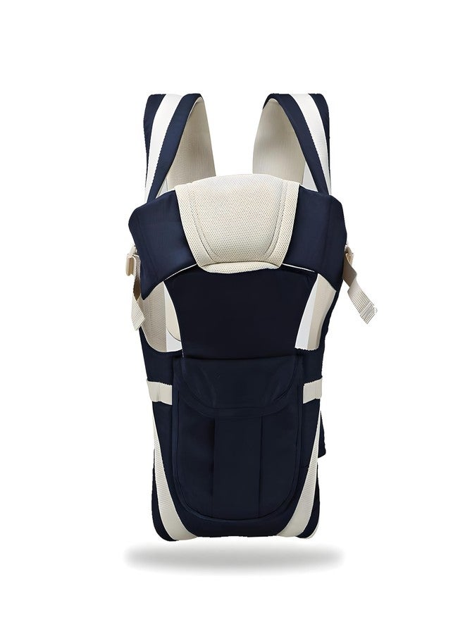 Laee cute Baby Carrier 4 in 1/Carry Bag/Cuddler Kids Facing in and Out Position Baby Carrier (Navy to Cream) - Image 2