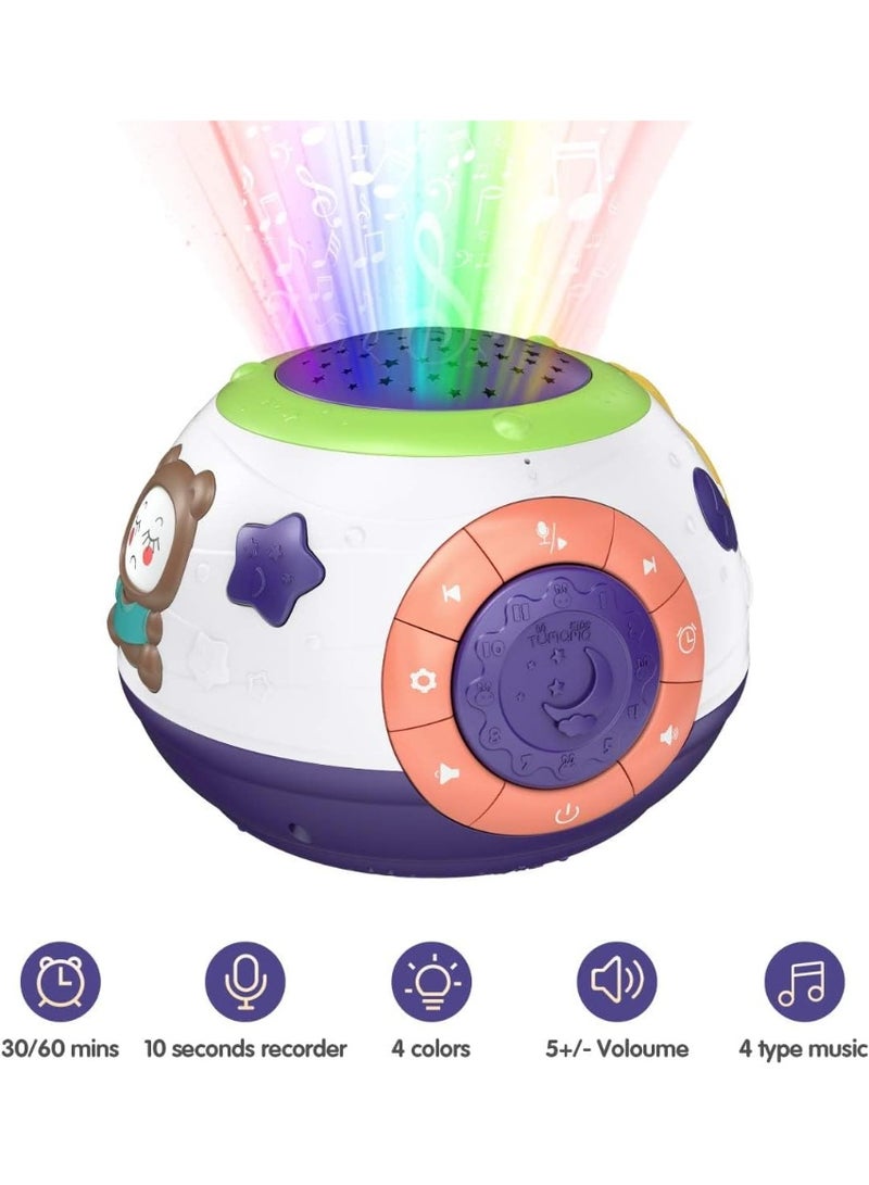Gonice Baby Toy Gifts for Newborn, Toddlers Night Light Star Projector, Baby Sleep Soother Sound Machine, Talking Baby Toys - Image 3