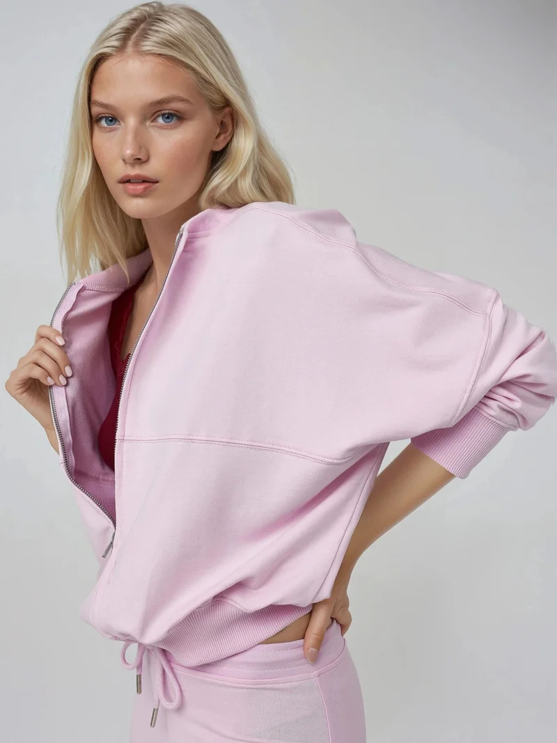 بوسيم BUSEM Relaxed Fit Full-Zip Sweatshirt