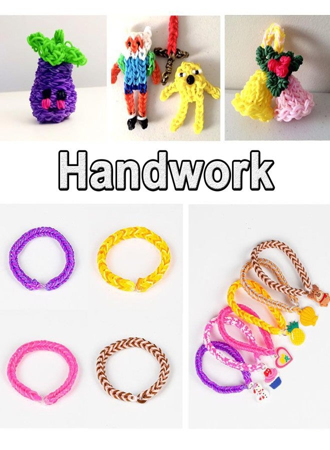 NUDFSY Plastic 1250 Pcs Bracelet Making Kit, Bracelet Making Set, Bracelet Making Kit for Girls, Loom Bands Making Kit with Small Crochet Hook and s-Shaped Buckle, Multi Color - Image 4