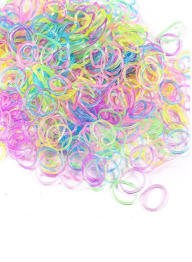NUDFSY Plastic 1250 Pcs Bracelet Making Kit, Bracelet Making Set, Bracelet Making Kit for Girls, Loom Bands Making Kit with Small Crochet Hook and s-Shaped Buckle, Multi Color - Image 3