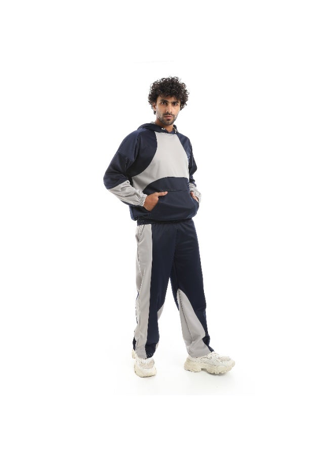 Caesar Men's oversized plain tracksuit - Image 3