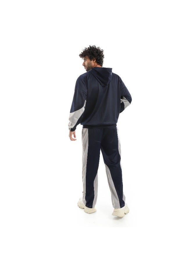 Caesar Men's oversized plain tracksuit - Image 4