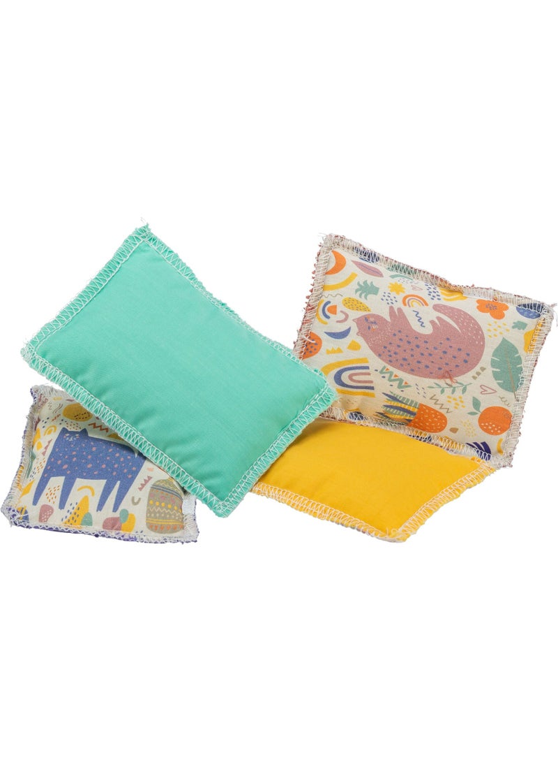 تريكسي وسائد النعناع البري الملونة، ألعاب للقطط، مصنوعة من قماش ناعم، تصاميم مطبوعة ممتعة، وسائد النعناع البري القابلة لإعادة التعبئة للعب والتمرين والاسترخاء - Image 1