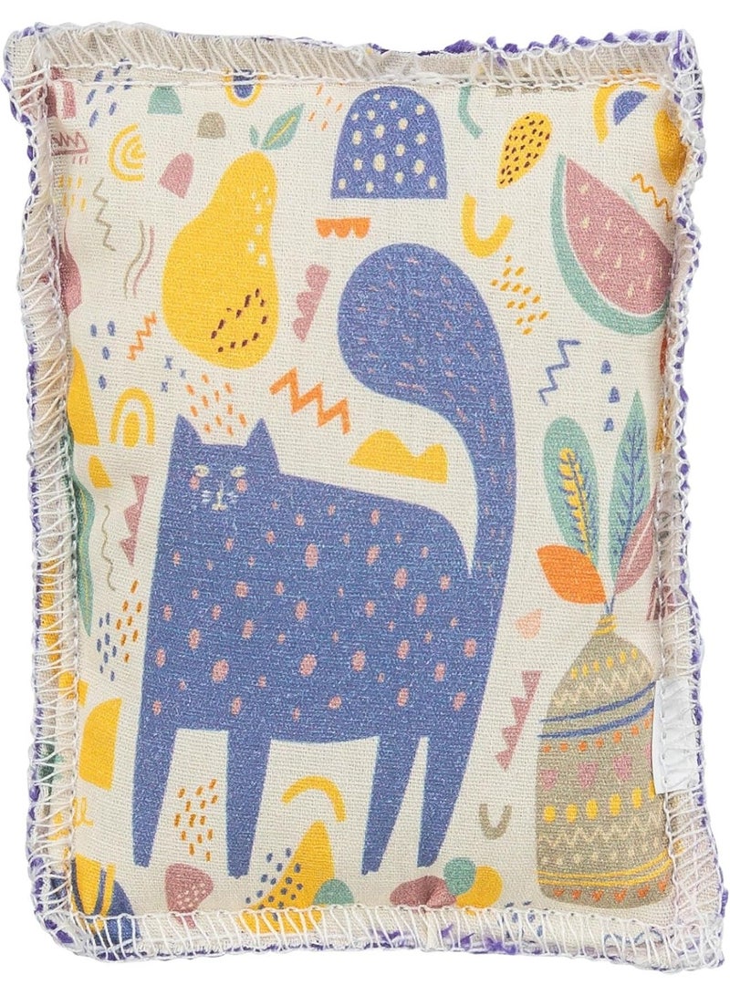 تريكسي وسائد النعناع البري الملونة، ألعاب للقطط، مصنوعة من قماش ناعم، تصاميم مطبوعة ممتعة، وسائد النعناع البري القابلة لإعادة التعبئة للعب والتمرين والاسترخاء - Image 4