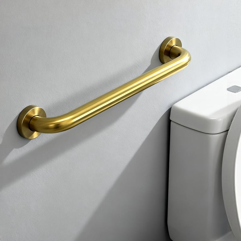 Brushed Golden Stainless Steel Bathroom Grab Bar 19.69inch Non Slip Toilet Safety Handle - Image 2