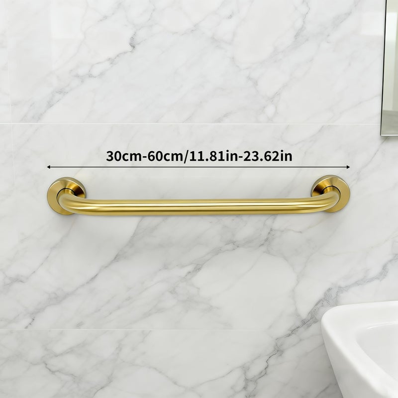 Brushed Golden Stainless Steel Bathroom Grab Bar 19.69inch Non Slip Toilet Safety Handle - Image 3