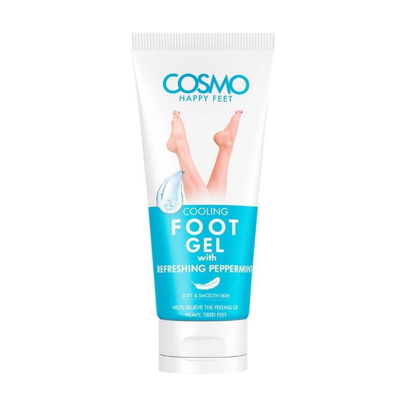 COSMO Happy Feet Cooling Foot Gel 150ml | With Refreshing Pepper Mint | Soft and Smooth Skin | Helps Relieve the Feeling of Heavy, Tired Feet | Foot Repair | Moisturizes & Soothes - Image 1