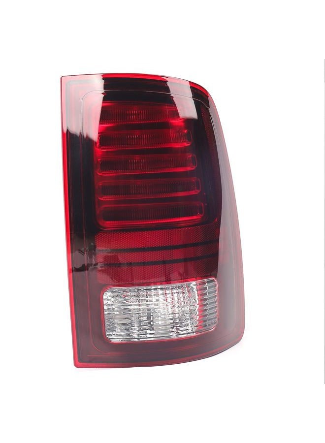 FIONE LED Tail Lights Assembly for 2013-2018 Dodge Ram 1500 & 2013-2018 Ram 2500 and 2014-2018 Ram 3500 Halogen Type & Red Lens Black Interior With Bulbs Right Passenger Side CH2800202 68093081AC - Image 4
