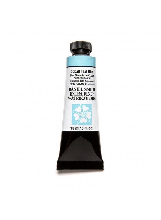 DANIEL SMITH 284600028 3981 Extra Fine Watercolor 15ml Paint Tube, Cobalt Teal Blue, 0.5 Fl Oz (Pack of 1) - Image 4