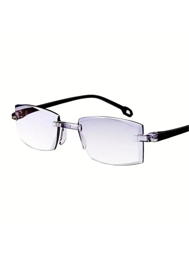 Ucanbe - Anti Blue Light Rimless Reading Glasses for Seniors Comfortable Eyewear Essential - Image 1