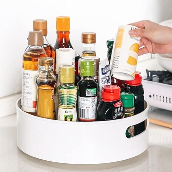 MURTISIDDH MURTISIDDH Multi-Purpose 360° Rotating Organizer Tray/Kitchen Organizer/Multi- Function Rotating Tray/Cosmetics Organizer  - Image 1