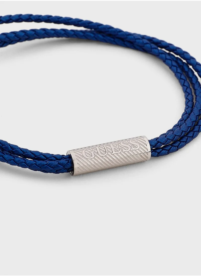 GUESS Jumb03033Jwstjbl Round Logo Bracelet