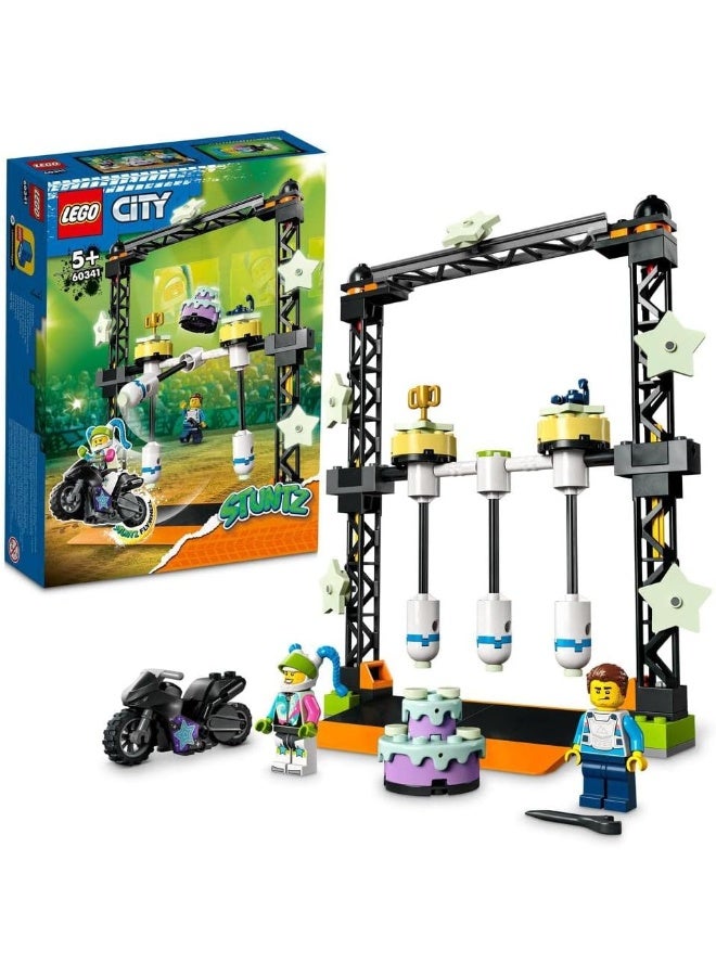 LEGO مجموعة ألعاب LEGO® City تحدي الحيل Knockdown 60341 لبناء الكتل؛ ألعاب للأولاد والبنات والأطفال (117 قطعة) - Image 1