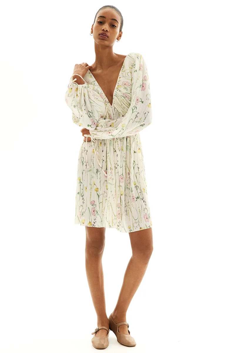 H&M Plissé dress