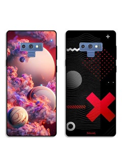 Tolwak Two Cases For Samsung Galaxy Note 9 Protective Covers Clouds Abstract Pattren  - Image 1