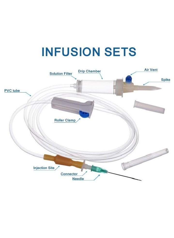 Pack of 20 Disposable Infusion ( IV Set) - Image 3