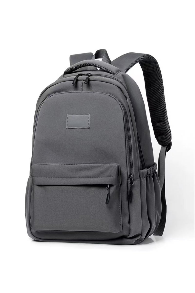 New gray laptop backpack, student backpack - Image 1
