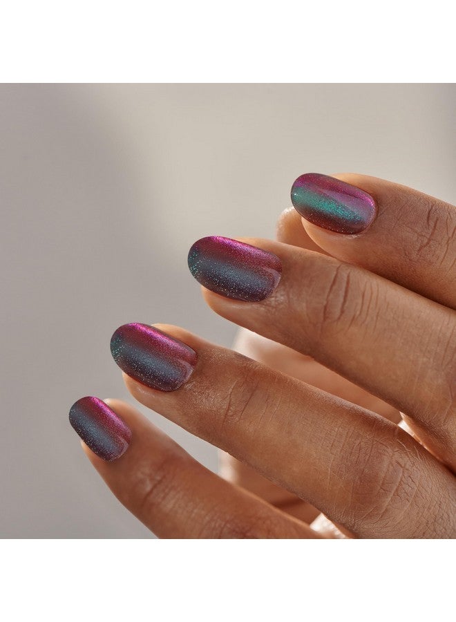 إمبريس أظافر لاصقة بدون غراء من برس نو جلو، كولور إف إكس، "قبل ساعات العمل"، أسود، مقاس قصير، شكل بيضاوي، تتضمن 30 ظفرًا، وسادة تحضير، ورقة تعليمات، عصا مانيكير واحدة، مبرد صغير واحد - Image 2