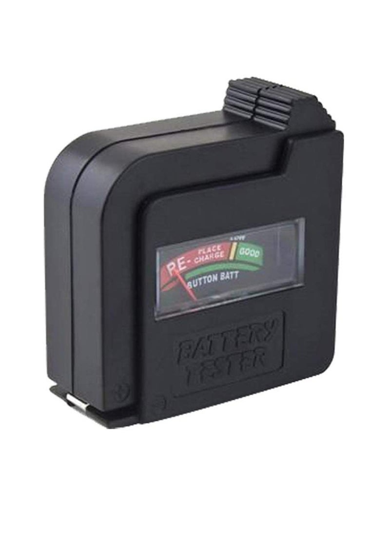 Excefore - Battery Tester, Multi Purpose Household Battery Load Tester Checker, Universal Battery Checker Meter for AA/AAA/C/D/9V/1.5V Small Button Cell Batteries 12 V Lantern Cells & More (Black) - Image 1