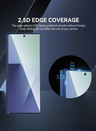 [حزمة 2+2 قطعة] محمي شاشة لـ Samsung Galaxy Z Fold 7 5G (2025)، حزمة من 2 قطعة محمي شاشة من الزجاج المجدول للواجهة الأمامية + حزمة من 2 قطعة محمي شاشة هيدروجيل TPU الداخلية - view 5