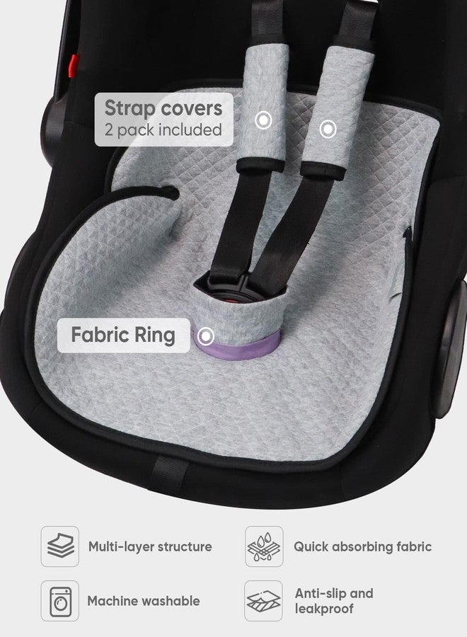 TinlyFinly Baby Potty Training Car Seat Protector Cover, 2 Pack, Gray - Image 3