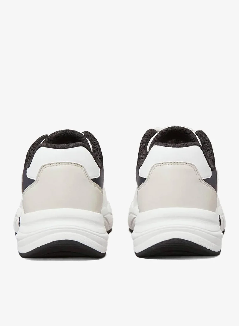 Calvin Klein Jeans Bright White/Calvin Navy/Silver B Mesh Trainers for Men | Best Price UAE