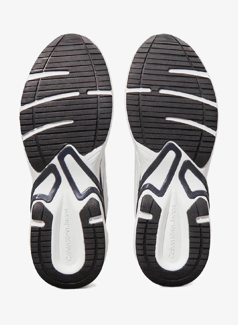 Calvin Klein Jeans Bright White/Calvin Navy/Silver B Mesh Trainers for Men | Best Price UAE
