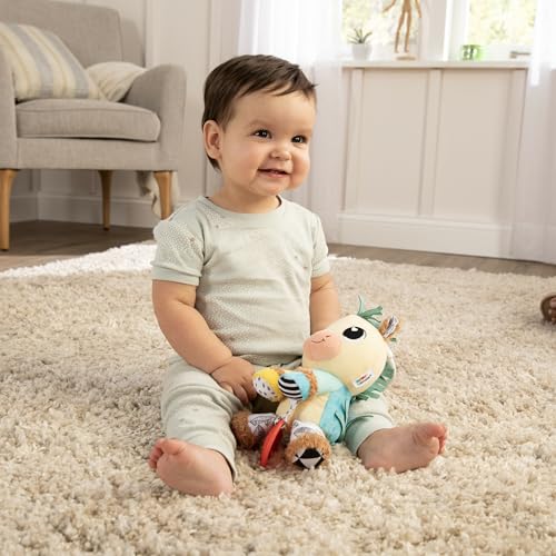 LAMAZE Carson Clydesdale Horse Clip On Stroller Toy - Baby Sensory Toys with Crinkle and Chime Sounds - Includes Clip for On-The-Go Stroller or Car Seat Play - Ages 0 Months and Up - Image 3