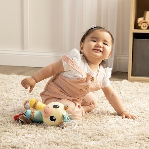 LAMAZE Carson Clydesdale Horse Clip On Stroller Toy - Baby Sensory Toys with Crinkle and Chime Sounds - Includes Clip for On-The-Go Stroller or Car Seat Play - Ages 0 Months and Up - Image 2