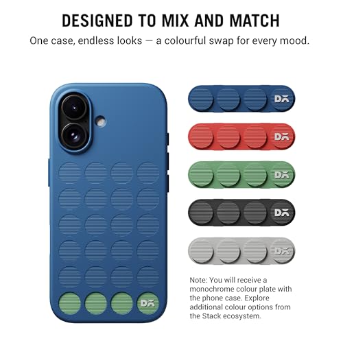 DailyObjects iPhone 17 Stack Signature Magnetic Case Cover | Compatible with Magsafe | Camera & Body Protection | Shock/Scratch Proof| Dual Hybrid Protection | Wireless Charging - Indigo Blue - Image 5