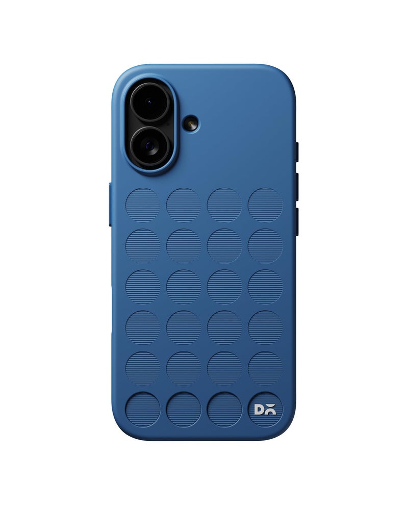 DailyObjects iPhone 17 Stack Signature Magnetic Case Cover | Compatible with Magsafe | Camera & Body Protection | Shock/Scratch Proof| Dual Hybrid Protection | Wireless Charging - Indigo Blue - Image 1
