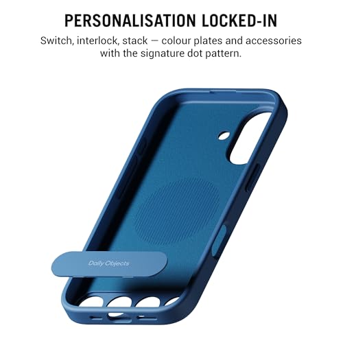 DailyObjects iPhone 17 Stack Signature Magnetic Case Cover | Compatible with Magsafe | Camera & Body Protection | Shock/Scratch Proof| Dual Hybrid Protection | Wireless Charging - Indigo Blue - Image 4