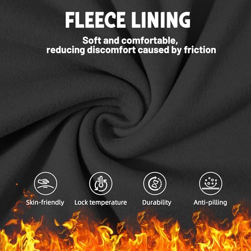 American Trends Boys Thermal Underwear Set Kids Long Johns Set Fleece Lined Base Layer Soft Warm Winter Thermals Sets for Toddler Black 2T-3T - Image 4