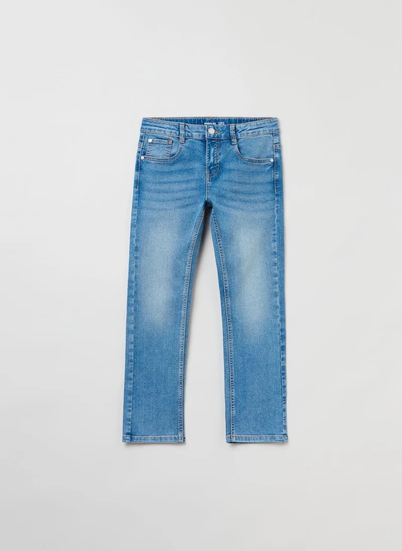 او في اس OVS Regular-Fit Stretch Jeans