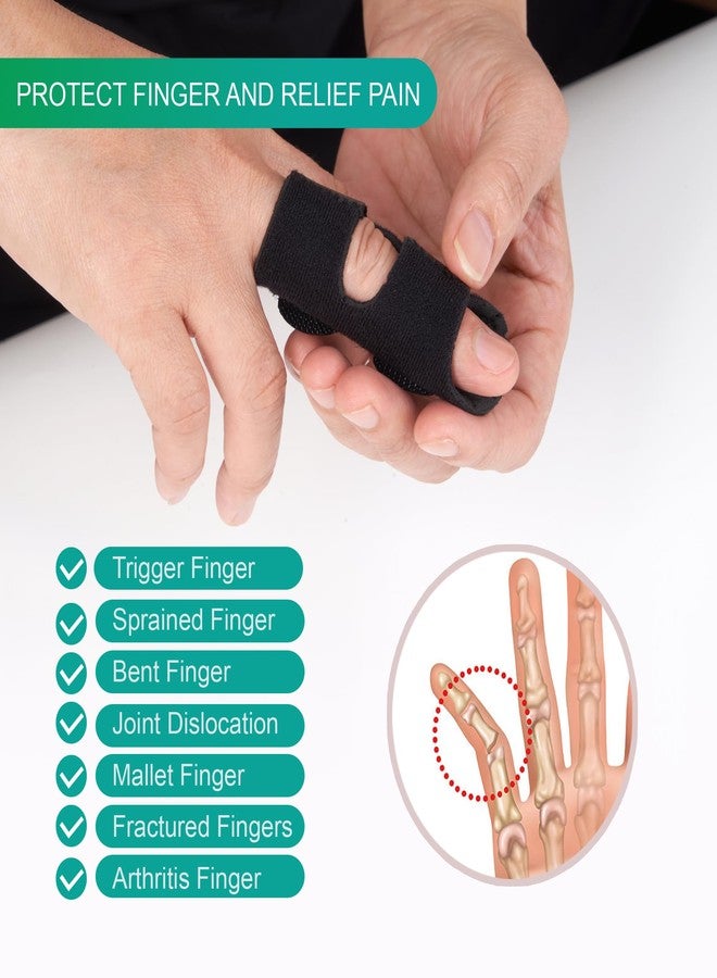 Soft Home Finger Splint, Mallet Finger Splints for Pain Relief, Trigger Finger Splint for Thumb, Middle, Pointer, Ring or Pinky Finger (4) - Image 5