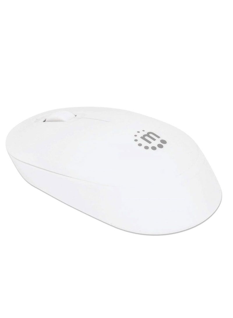 Manhattan Wireless Optical 190152 USB Mouse - 1000 DPI - Ambidextrous Design - white - Image 3