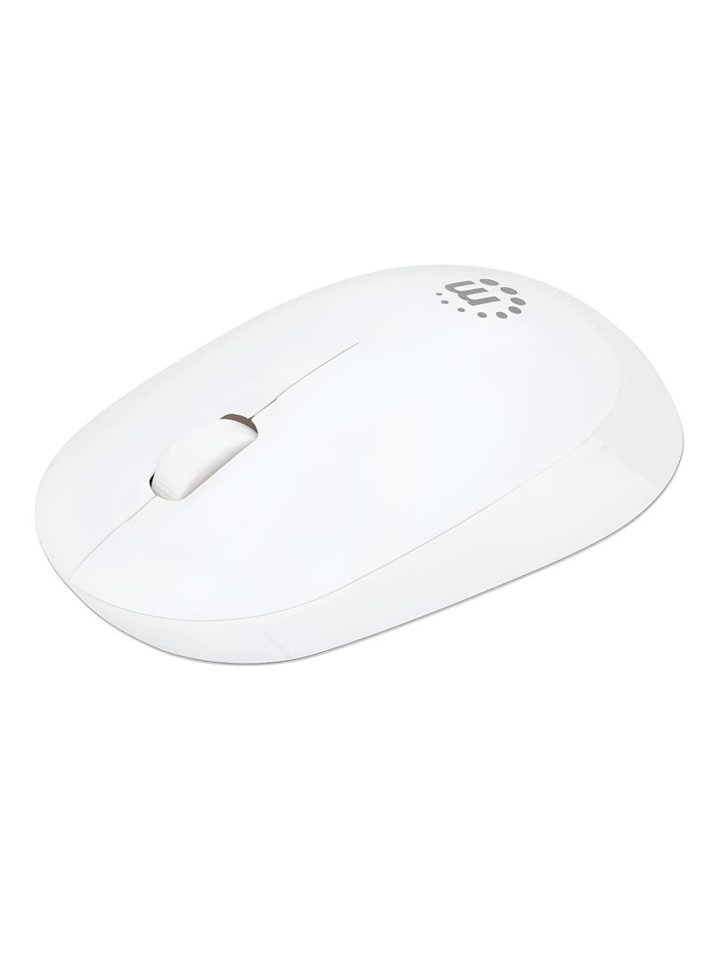 Manhattan Wireless Optical 190152 USB Mouse - 1000 DPI - Ambidextrous Design - white - Image 2