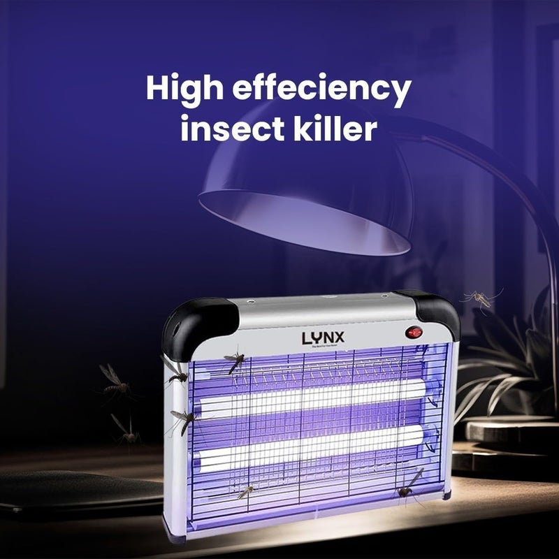 LYNK LYNX 40W Electric Insect Killer Bug Zapper Lamp – Mosquito & Fly Trap with UV Light, High Voltage Grid, Non-Toxic, Odorless, 50m² Coverage for Home, Kitchen, Restaurants, Hotels – LY-IK-2040 - Image 2