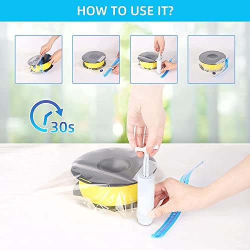 3DINNOVATIONS 5PCS 3D Printer Filament Vacuum Storage Bags Moisture-Proof Sealed Compression Storage Bags with Manual Air Pump, for PLA/ABS/Nylon/Wood/TPU/ (Not Include Filament) - Image 4